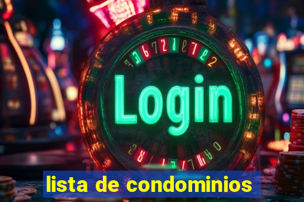 lista de condominios